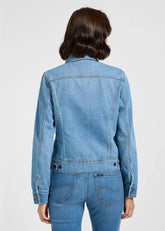Damska Kurtka Jeansowa Lee Rider Jacket Blending Out 112364112